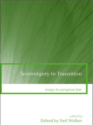 cover image of Sovereignty in Transition
